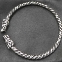 Himmelswölfe Frauen Armreif Silber Wikinger Armschmuck 925 Silber
