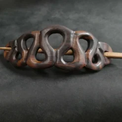 Holz Haarspange Schlange Haarschmuck