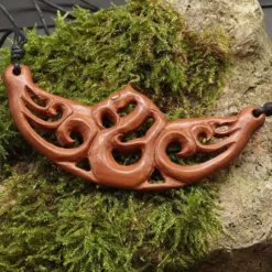 Holzschmuck Keltisch Holz Collier Kette Handarbeit