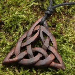 Holz Schmuck Triade keltischer Schmuck Anhänger