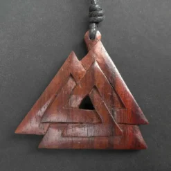 Holzschmuck Wotans Knoten keltischer Schmuck Anhänger Holz