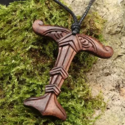 Irminsul Holz Schmuck Anhänger Kette