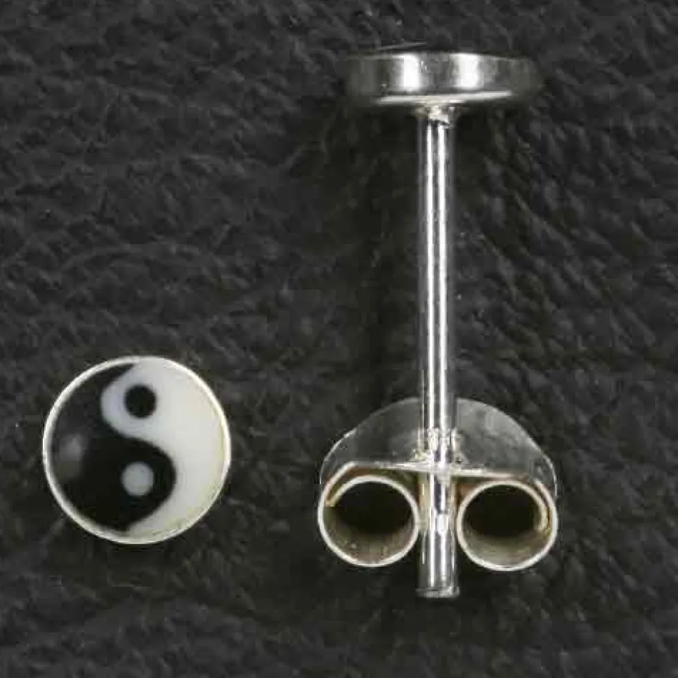 Jing Jang Ohrstecker 925 Silber Ohrschmuck