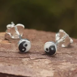Jing Jang Ohrstecker 925 Silber Ohrschmuck