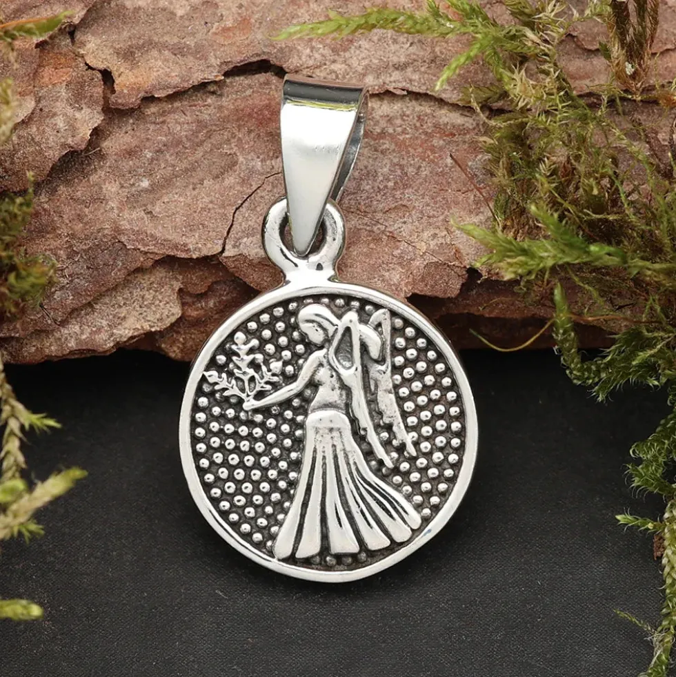 Jungfrau Schmuck Astrologie Sternzeichen 925 Silber Anhänger Schmuck