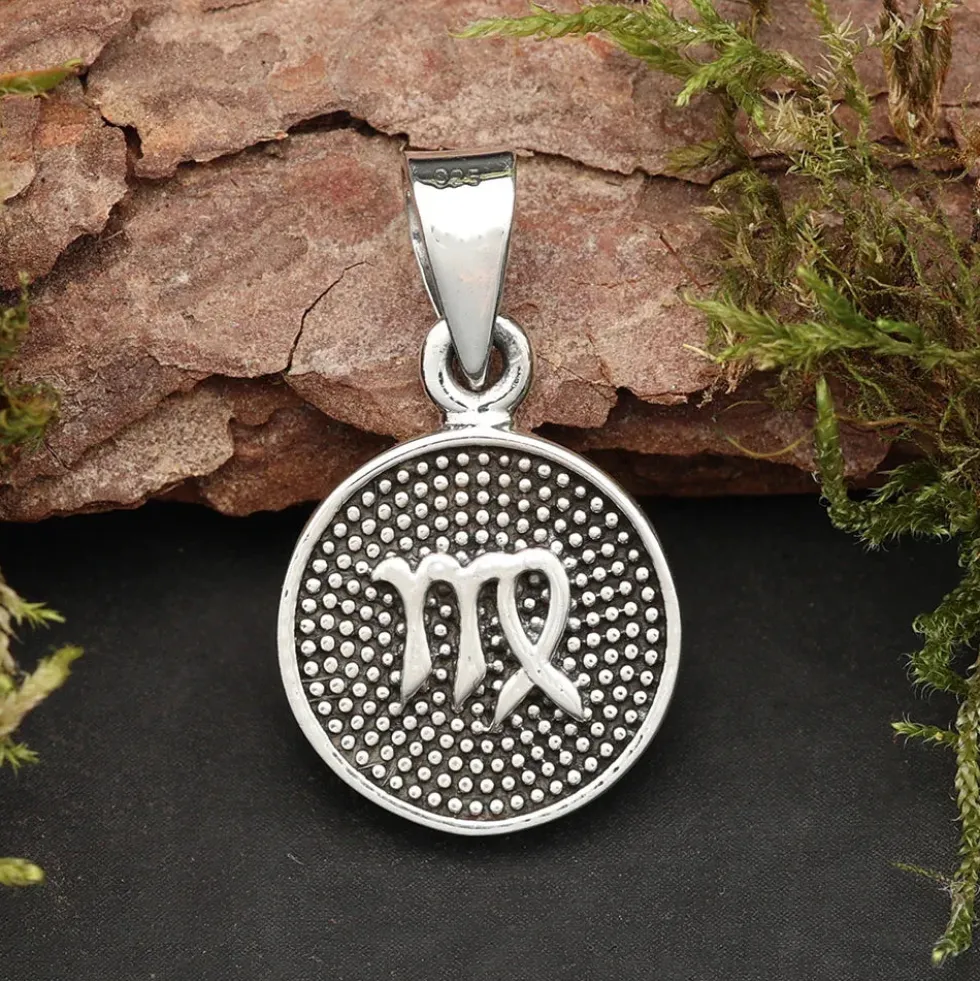 Jungfrau Schmuck Astrologie Sternzeichen 925 Silber Anhänger Schmuck