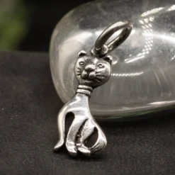 Katzen Schmuck Kettenanhänger 925 Silber