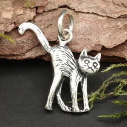 Katze Schmuck Kettenanhänger 925 Silber Tierschmuck