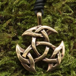 Kelten Anhänger Offene Dreifalt Bronze Mittelalter Schmuck