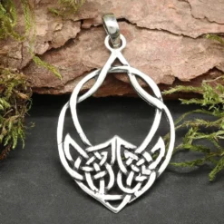 Keltenblatt keltischer Schmuck Kettenanhänger 925 Silber
