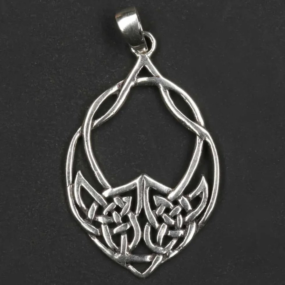 Keltenblatt keltischer Schmuck Kettenanhänger 925 Silber