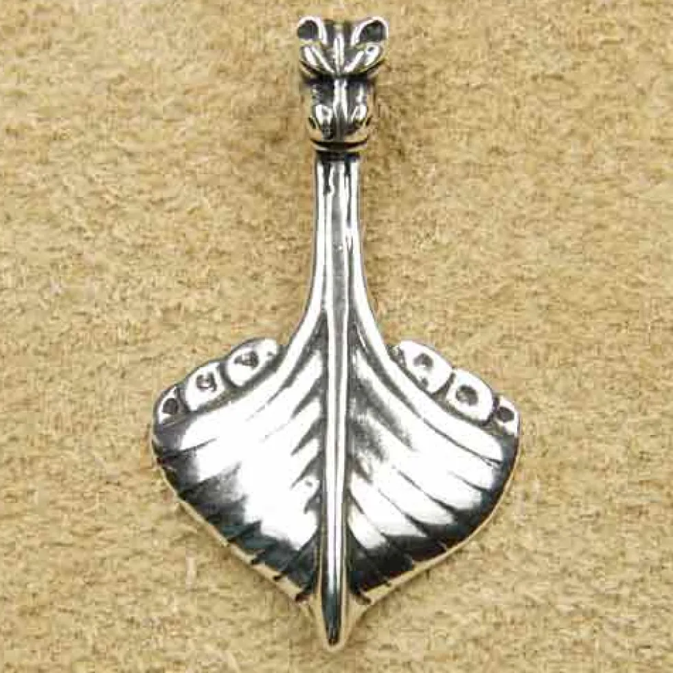 Keltenboot Schmuck Anhänger aus 925 Silber