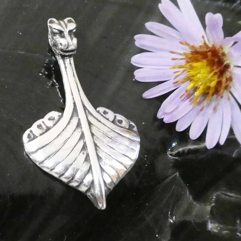 Keltenboot Schmuck Anhänger aus 925 Silber