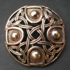 Keltenknoten Brosche Bronze Gewandnadel Schmuck Mittelalter