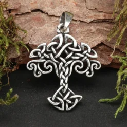 Kelten Knoten Lebensbaum Silber Anhänger 925/000