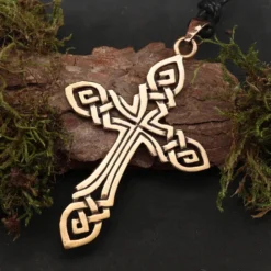 Keltenkreuz Anhänger Schmuck Bronze Kette