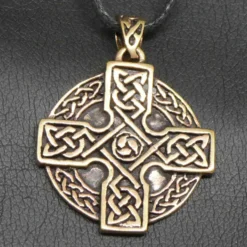 Keltenkreuz Anhänger Schmuck Bronze Mittelalter