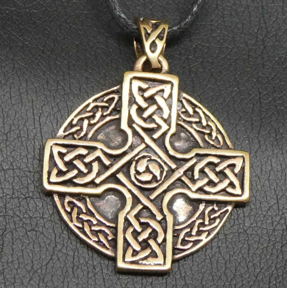 Keltenkreuz Anhänger Schmuck Bronze Mittelalter