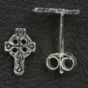 Keltenkreuz Ohrstecker 925 Silber Ohrschmuck