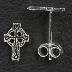 Keltenkreuz Ohrstecker 925 Silber Ohrschmuck