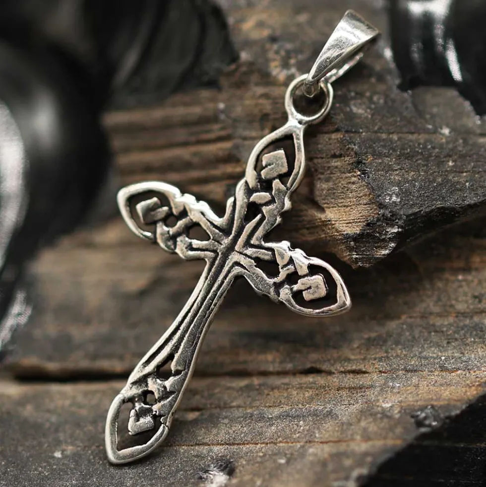Kelten Kreuz Schmuck Kettenanhänger 925 Silber