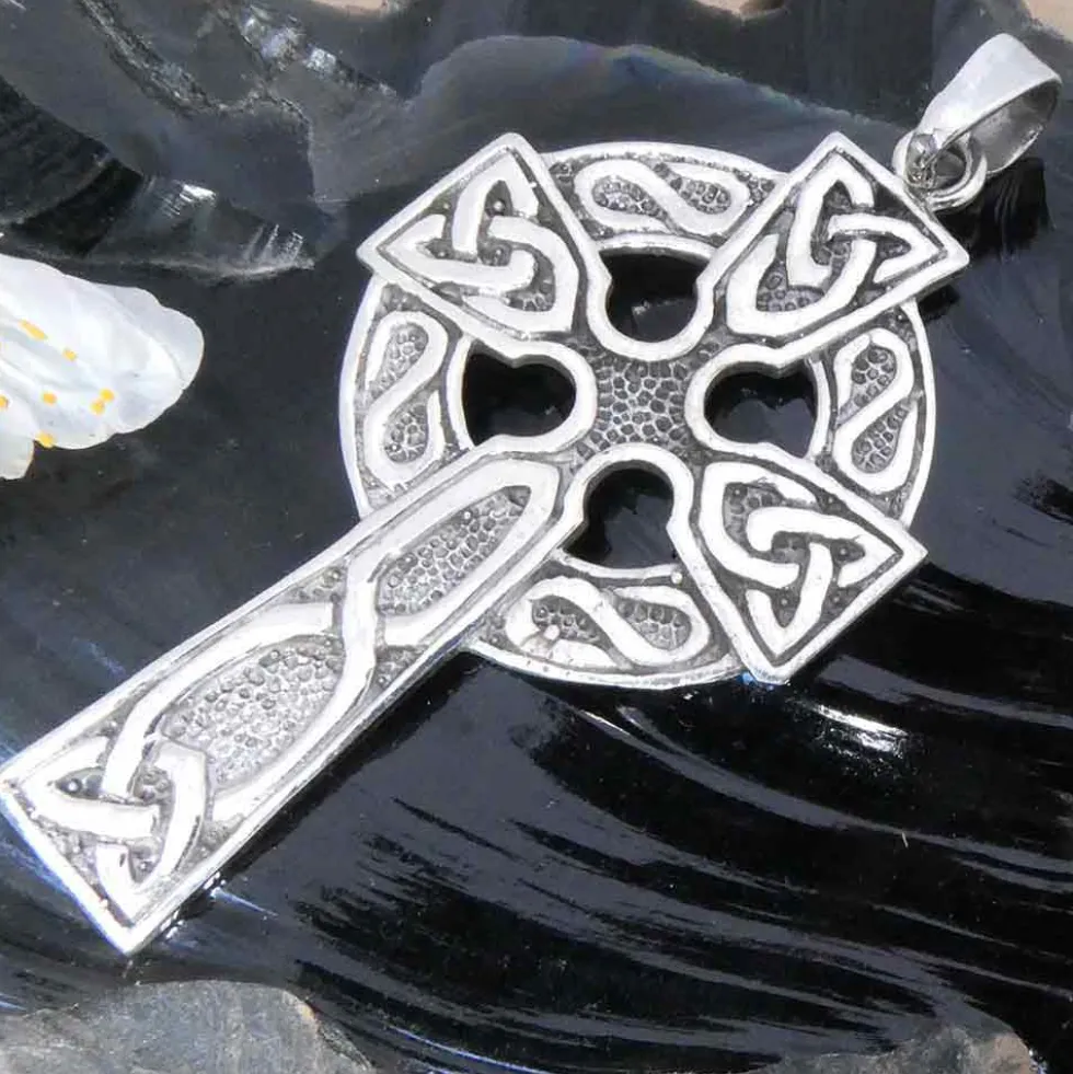 Keltenkreuz Silber Schmuck Ketten Anhänger 925 Silber