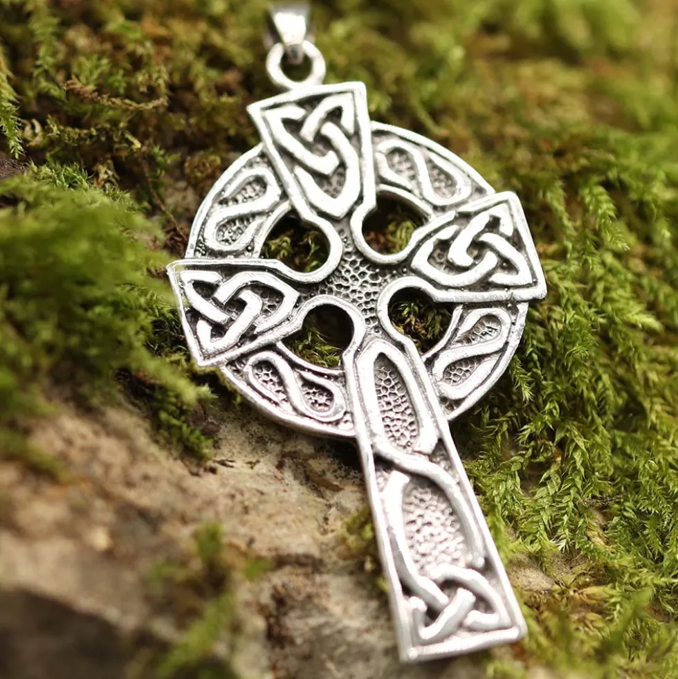 Keltenkreuz Silber Schmuck Ketten Anhänger 925 Silber
