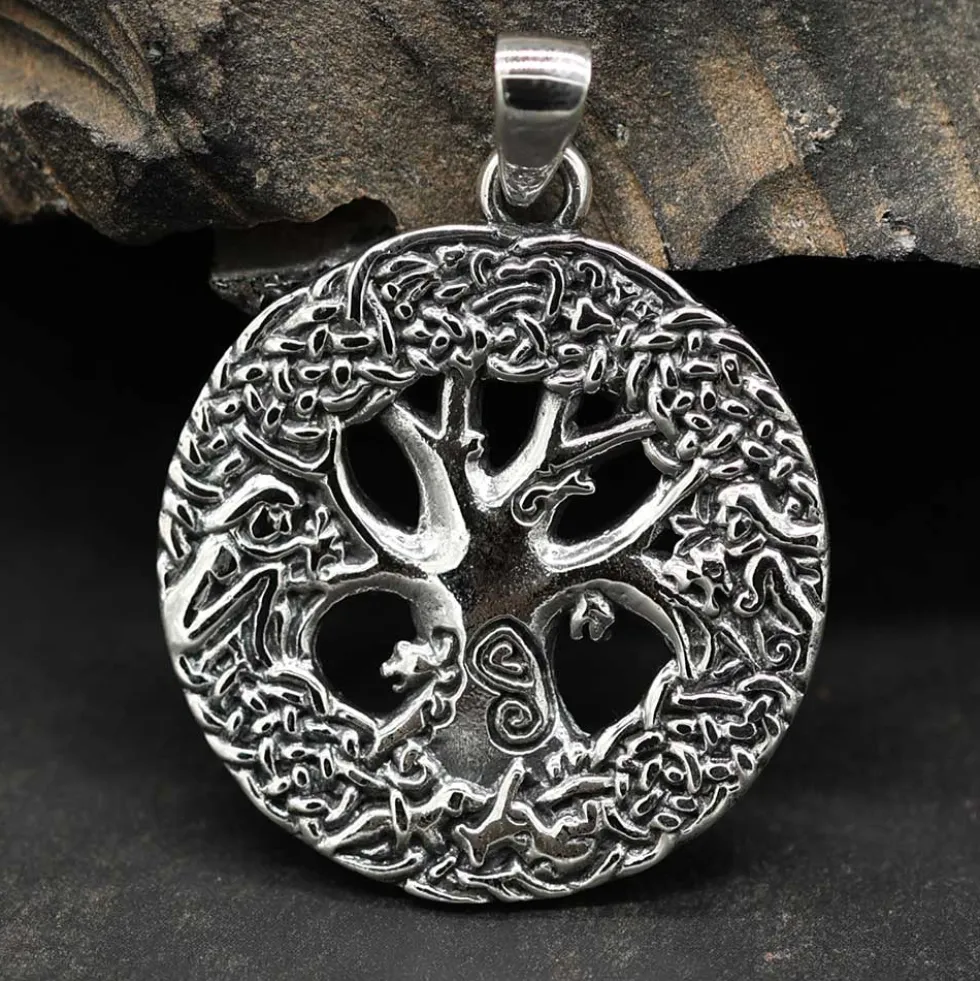 Kelten Lebensbaum Schmuck Anhänger aus Silber 925