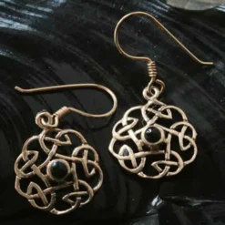Kelten Ohrhänger Bronze Kelten Onyx