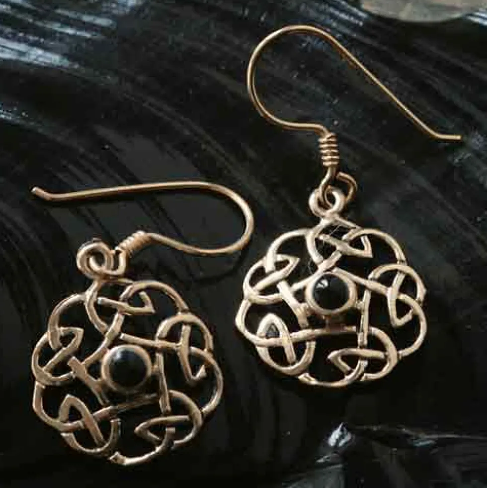 Kelten Ohrhänger Bronze Kelten Onyx
