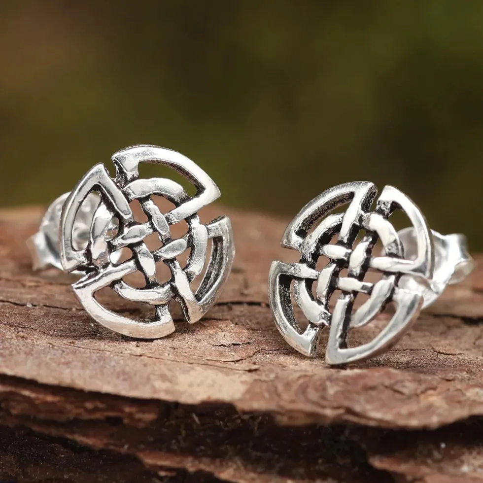 Kelten Ohrstecker 925 Silber Ohrschmuck keltischOhrringe