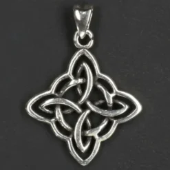 Kelten Quadrat Anhänger Silber keltischer Kettenanhänger 925/000