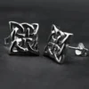 Kelten Quadrat Ohrstecker Sterlingsilber Ohrschmuck
