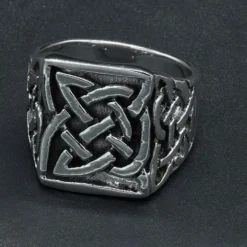 Kelten Ring Siegelring keltische Knoten 925 Silber