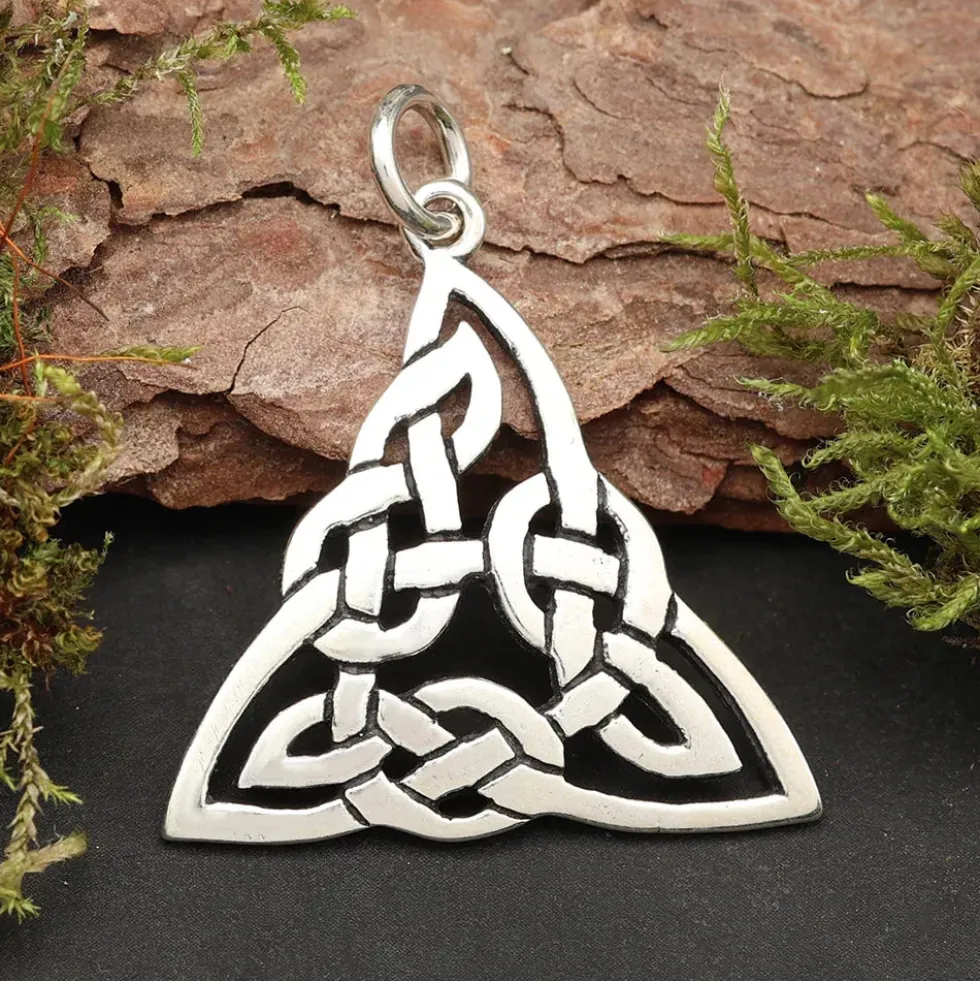 Kelten Schmuck Anhänger 925 Silber Dreieck keltischer Kettenanhänger
