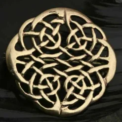 Kelten Vierjahreszeiten Brosche Bronze Gewandnadel Schmuck Mittelalter
