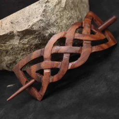 Keltische Haarspange Haarschmuck Holzschmuck geschnitzt