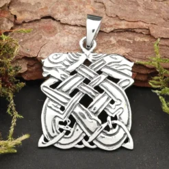Keltische Hunde Anhänger 925 Silber ausgefallener Kelten Schmuck