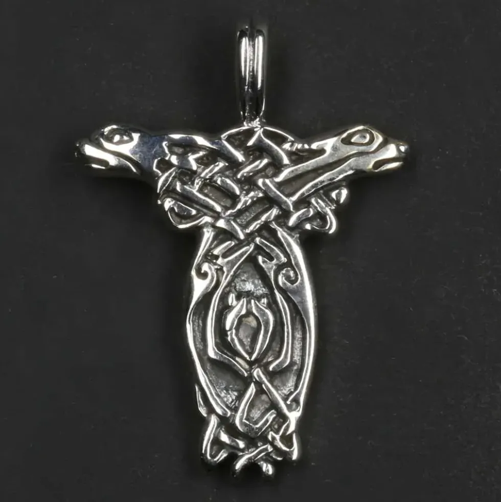 Keltische Hunde Schmuck Anhänger 925 Silber