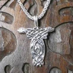 Keltische Hunde Schmuck Anhänger 925 Silber