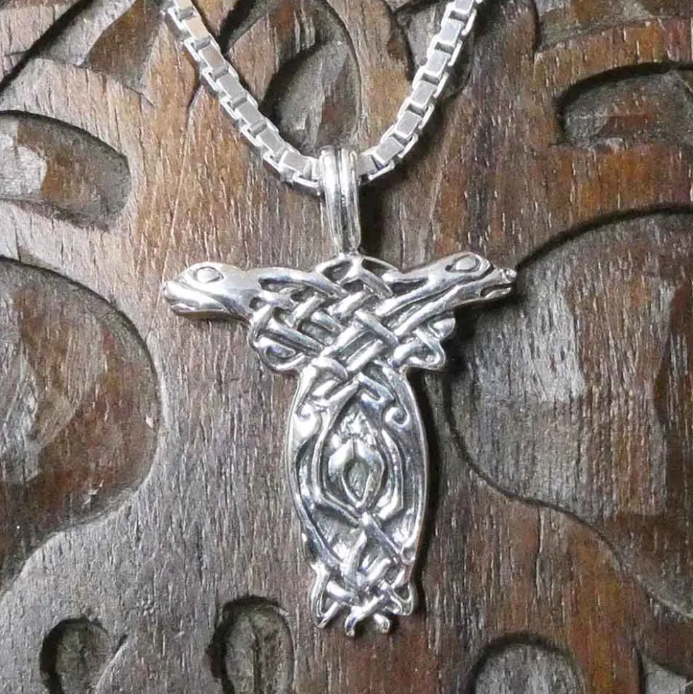 Keltische Hunde Schmuck Anhänger 925 Silber