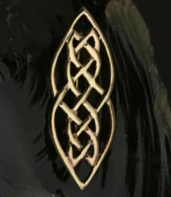 Keltische Knoten Brosche Bronze Gewandnadel Schmuck Mittelalter