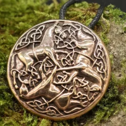 keltische Pferde Schmuck Bronze Anhänger