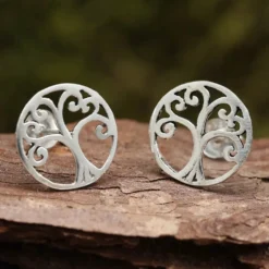 Keltischer Baum 925 Silber Ohrschmuck Ohrring
