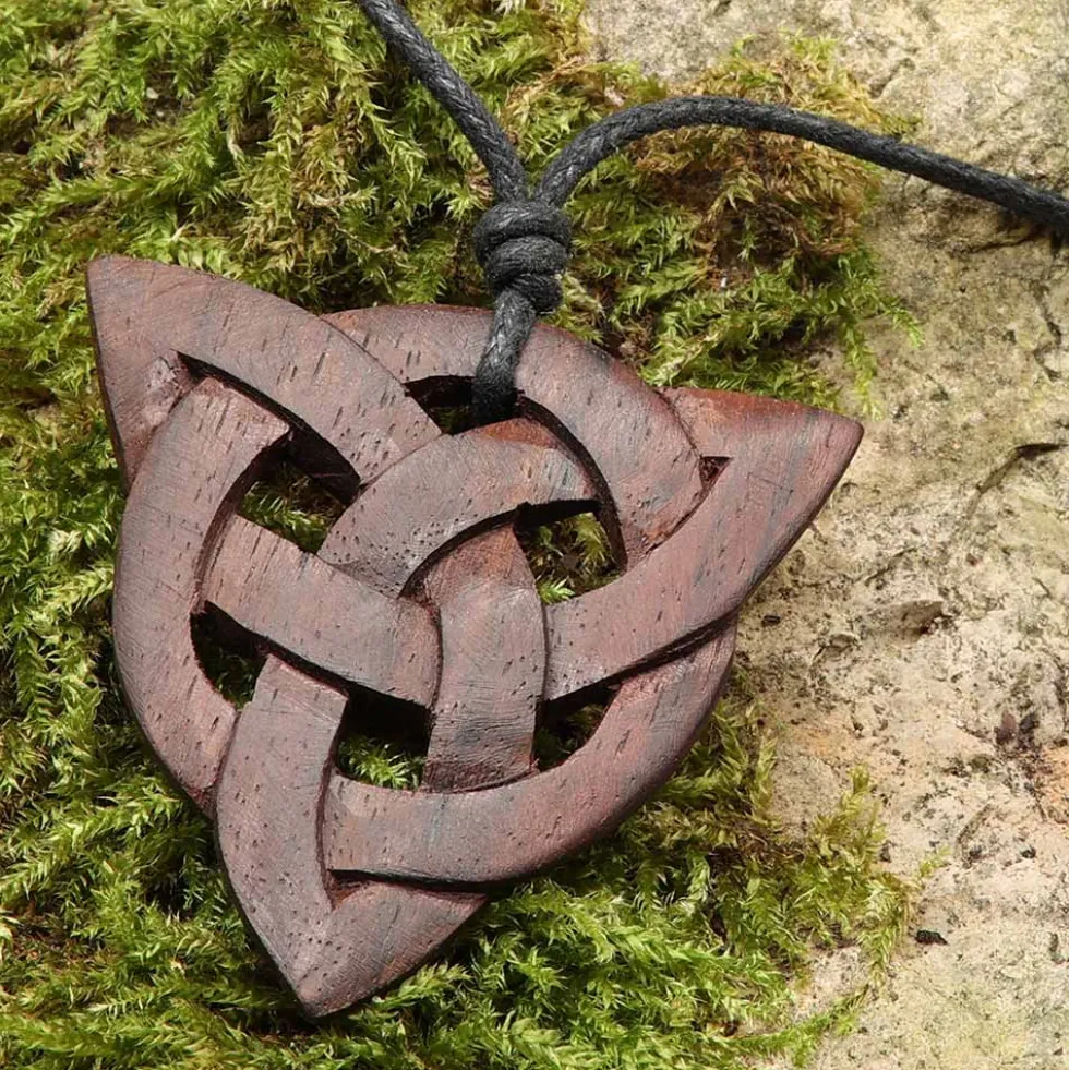 keltischer Holz Schmuck Taliesin Kettenanhänger