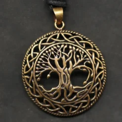 Keltischer Lebensbaum Anhänger Schmuck Bronze