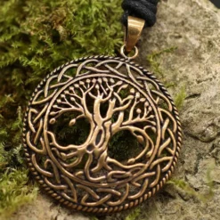 Keltischer Lebensbaum Anhänger Schmuck Bronze