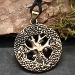 Keltischer Lebensbaum Bronzeschmuck Anhänger