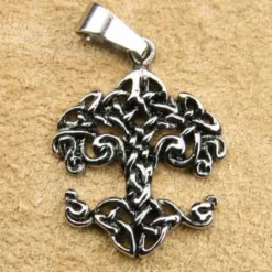 Keltischer Lebensbaum Schmuck Edelstahl Anhänger