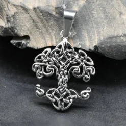 Keltischer Lebensbaum Schmuck Edelstahl Anhänger